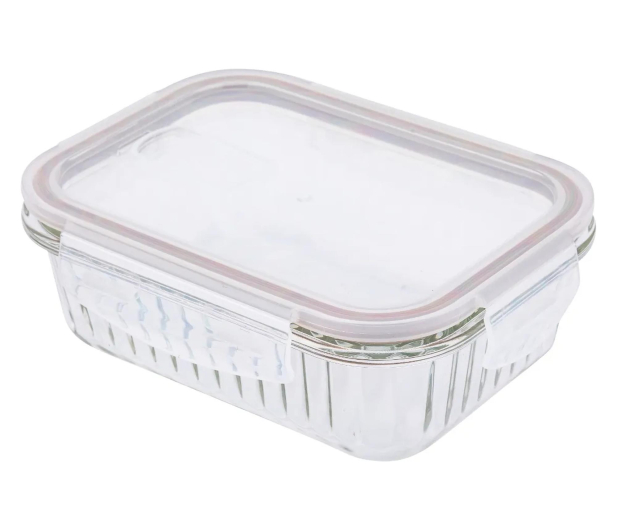 Altom Fresh Relief pojemnik z pok. prostokątny 0,65l 18x13x6cm tau - 1580552 - zdjęcie